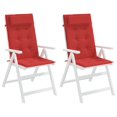 thumbnail image 2 of vidaXL Highback Chair Cushions 2 pcs Red Oxford Fabric, 2 of 5