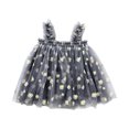 thumbnail image 1 of Birdeem Robe d'Été Adorable pour Bébé Filles Robe Douce Sans Manches à Bretelles Imprimé Fleurs Dentelle Robe d'Été, 1 of 3
