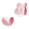 thumbnail image 3 of Pink Multi-Scenario Automotive Support Pillow Set With Quick Installation System For Office Chairs Home Couches Travel Seats #gB2FE, 3 of 6