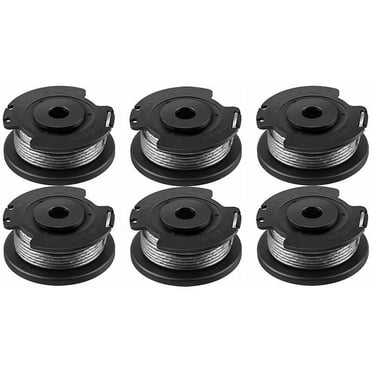 Bobine de Coupe-Bordure Professionnelle pour Hyper Tough 20V Max, Bobine pour Weed Eater avec Alimentation Automatique à une Ligne et Longue Durée de Vie, Bobine de Remplacement pour des Travaux de Cour Sans Tracas (Lot de 6)