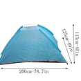 thumbnail image 3 of EGNMCR Camping & Hiking Instant Automatic Expansion Up Lightweight Camping Tent Outdoor Easy Set Up Automatic Family Travel Tent Portable Backpacking Ultralight Windproof The tent, 3 of 5