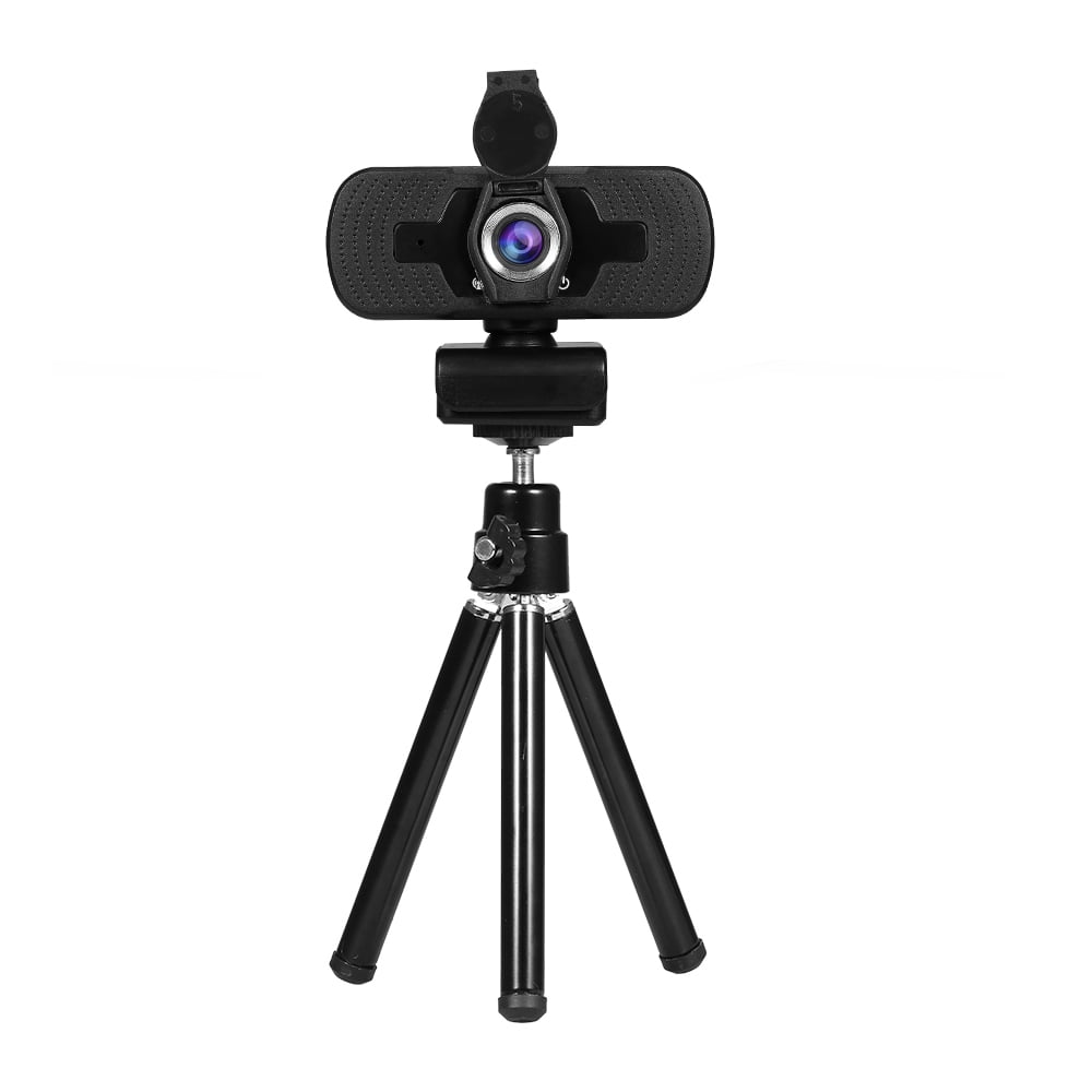 Yeacher 1080P Wide-angle Webcam Video Conference Camera USB Plug & Play with Lens & Tripod for Laptop Desktop