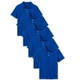 thumbnail image 1 of Lot de 5 Polos Sans Étiquette, Uniformes Scolaires pour Petits et Grands Garçons, 1 of 7