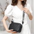 thumbnail image 4 of Women Crossbody Bag Color Clash PU Tote Bag Chain Simple Female Commuter Handbag, 4 of 9