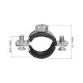 thumbnail image 3 of Unique Bargains Wall Ceiling Mount Iron 1' (25mm) Adjustable Pipe Bracket Clamp 5 Pack, 3 of 6