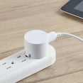 thumbnail image 4 of Chargeur mural USB pliable Onn 2,4 A de type A avec indicateur LED, blanc, 4 of 4