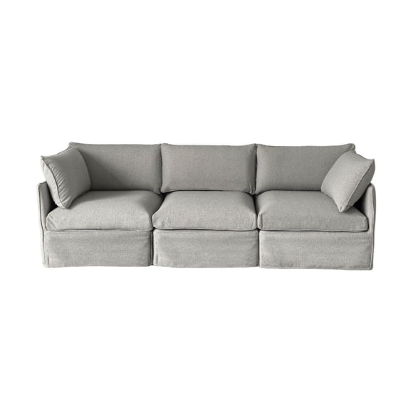 Patioflare Flexiform Modular 3-Seater Patio Sofa Set, Grey