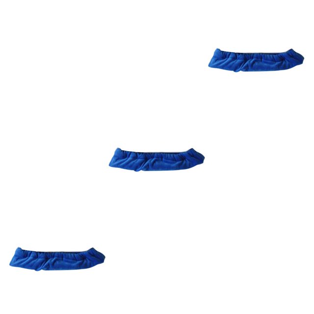 relayinert Lot de 2 Housses de Patins à Glace Élastiques Protège-Chaussures à Roulettes Unisexe Réutilisables Lavables Portatives Protection de Patinage Fournitures Bleu 3Ensemble