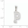 thumbnail image 2 of 925 Sterling Silver Dainty Letter P Initial Name Monogram Necklace Charm Pendant, 2 of 6