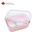thumbnail image 1 of Melii Glass Bento Box with Silicone Sleeve - 740ml - pink - 1 unit, 1 of 6
