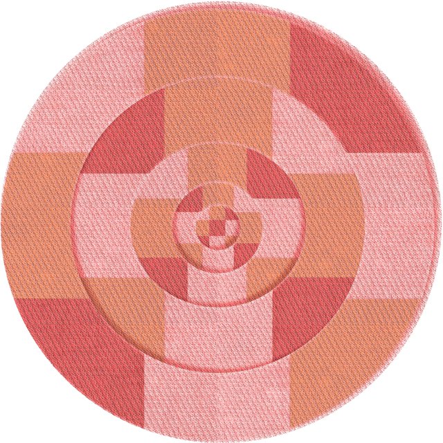 Ahgly Company Tapis d'Intérieur Ronds Transitionnels Pastel Rose Lavables à la Machine, 8 Pieds Rond