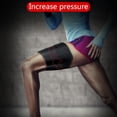 thumbnail image 2 of PENGXIANG Thigh Brace Support  Adjustable Hamstring Quad Compression Sleeve  Neoprene Thigh Wrap Upper Leg Compression Sleeve Leg Slimmer for Women Men  Great for Muscle Injury Strain Rec, 2 of 8