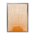 thumbnail image 1 of Designart Orange Sun Print III Framed Wall Art, 1 of 4