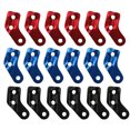 thumbnail image 1 of Miangastore Camping L-Shaped Stopper Red Aluminum Guyline Wind Rope Buckle 18Pcs 1.5X1.1X0.2In, 1 of 8