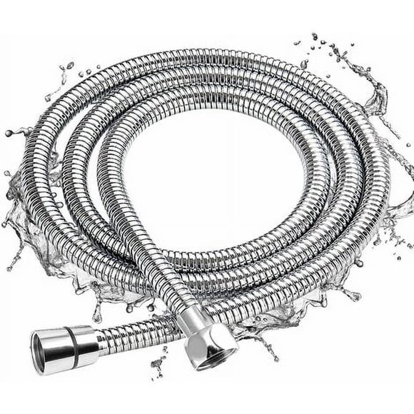 2M Shower Hose, Chrome Flexible Expandable Universal Shower Hose Stainless Steel Hose Anti-Explosion, Anti-Kink and Anti-Corrosion