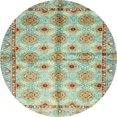 thumbnail image 1 of Ahgly Company Indoor Round Abstract Brown Abstract Area Rugs, 3' Round, 1 of 6