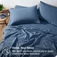thumbnail image 4 of Bare Home Flannel Sheet Set - 100% Cotton - Deep Pocket - Twin, Coronet Blue, 3-Pieces, 4 of 7