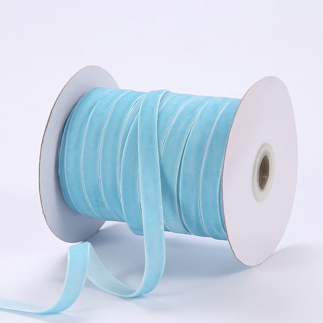 TopLLC Velours 1 cm Ribbon Flocage Ribbon Velours Bijoux Bricolage Ribbon Accessoires Nœud Ribbon 50 Yards en Liquidation