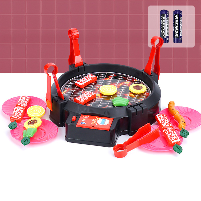 Ensemble Barbecue Enfant 29 Pièces En Plastique – Nourriture Réaliste, Jeu De Rôle Culinaire Dès 3 Ans
