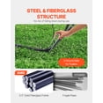 thumbnail image 4 of KFFKFF Portable Soccer Goal, 12x6 ft Adults Kids Backyard Soccer Net, Large Practice Soccer Net, Steel Fiberglass Structure Training Goal Set, All-Weather Outdoor Soccer Goals, 4 of 9