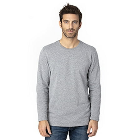 T-Shirt à Manches Longues pour Hommes - Gris Chiné - 2TG
