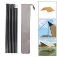 thumbnail image 3 of 8 Section Adjustable Tarp Poles Camping Canopy Pole Outdoor Black, 3 of 8