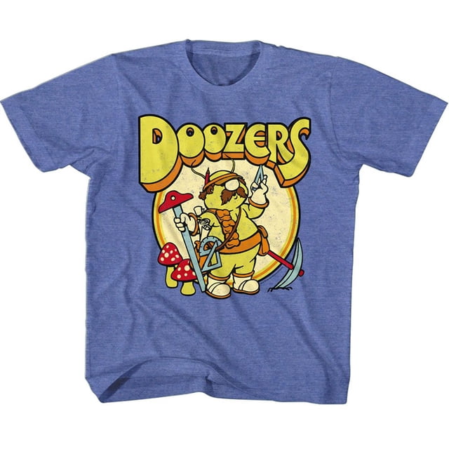 Fraggle Rock Doozers Retro Circle Royal Heather Toddler T-Shirt