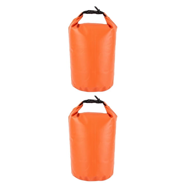 Transemion Waterproof Dry Bag Roll Top Dry Compression Sack for Rafting Boating Hiking Camping 75L orange 8L 2Set