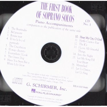 The First Book Of Soprano Solos