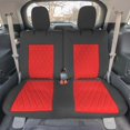 thumbnail image 2 of Pour 2020-2024 Ford Explorer Base FH Group Housses de Sièges d'Auto sur Mesure en Néoprène Résistantes à l'Eau - 3rd Rangée Rouge, 2 of 6