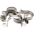 thumbnail image 5 of 20Pcs Two Hole Strap U Bracket Tube Strap Tension Clips 304 Stainless Steel Rigid Pipe Strap Fit for 2 inch Pipes(M40), 5 of 5