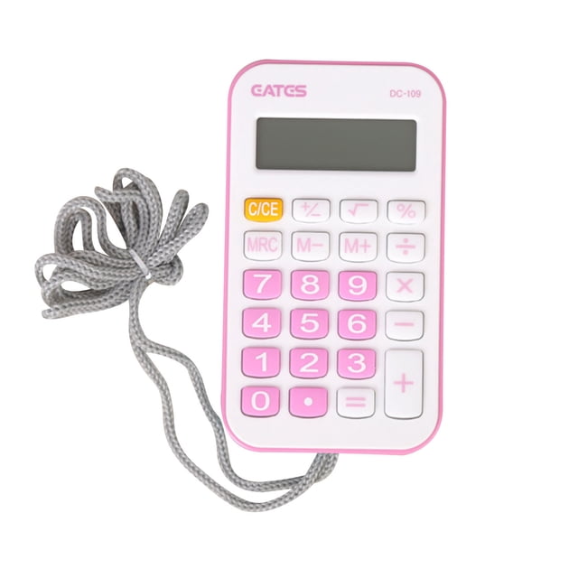 Cute Mini Calculator with Lanyard Kawaii,Portable Calculators Small Basic Calculators for Kids Students Fair
