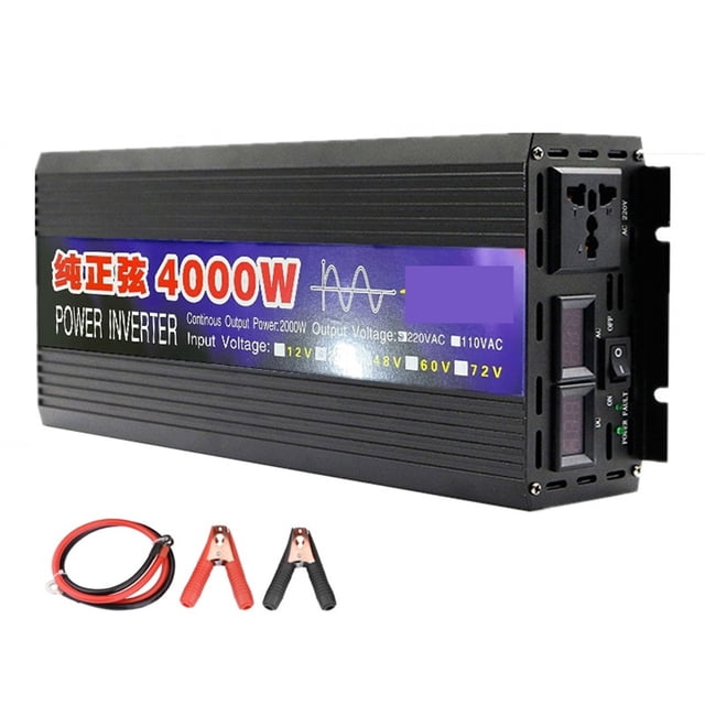 Pure Sine Wave Inverter 3000W 4000W Pure Sine Wave Inverter DC 12V 24V To AC 220/110 50Hz 60Hz Voltage Transformer Converter Solar Off Grid Power Inverters ,Safety