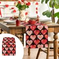 thumbnail image 1 of Boovnll Valentines Day Table Runner, 13x71" Valentine's Day Printing Table Runner, Valentines Table Runner for Holiday Kitchen Dining Table, Party Decor, Valentines Day Decorations, 1 of 6