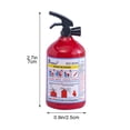 thumbnail image 4 of Manual Fire Extinguisher Shaped Pencil Sharpener, Cute Desk Accessory, Hand Crank Mechanism, Debris Collection Box, Smooth Cutting, 3x1x1 Inch, Red Pocket Sharpener for Kids & Adults, 4 of 9