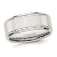 thumbnail image 1 of Mens Brushed Sterling Silver Band Ring 6mm, 1 of 4