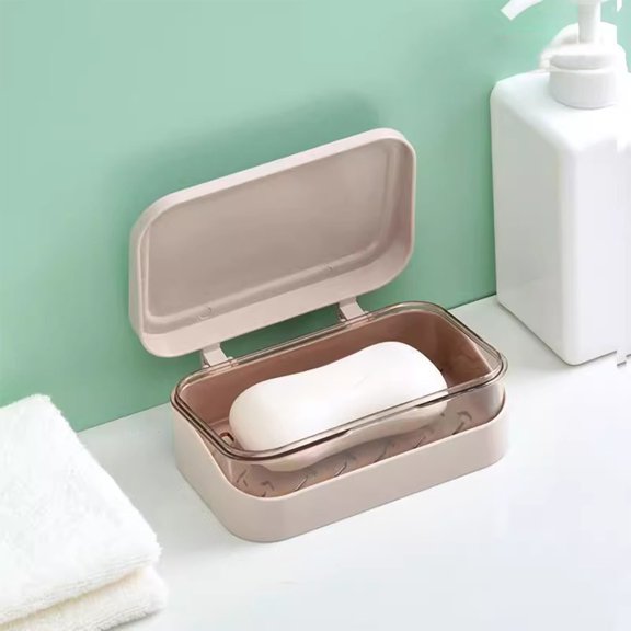 Meitianfacai Support de Savon Porte-Savon avec Drainage Boîte à Savon Support de Savon Portable Salle de Bain Pratique Boîte de Désinfectant Boîte Salle de Bain Douche Boîte à Savon pour la Maison, Rose
