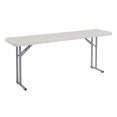 thumbnail image 1 of National Public Seating Table Pliante de Séminaire 18 x 72 Pouces, Gris Moucheté, 1 of 10