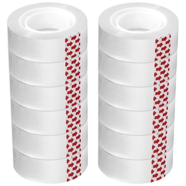 Ruban Transparent, 16 Rouleaux, 3/4 X 1000 Pouces, Noyau de 1 Pouce, Rouleaux de Recharge pour Distributeur de Ruban, Conçu pour la Maison, le Bureau et l'École