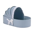 thumbnail image 3 of GUOOL Baby Shower Box Flower Box Birthday Gift Box Home Decor Cradle Floral Basket Blue, 3 of 9