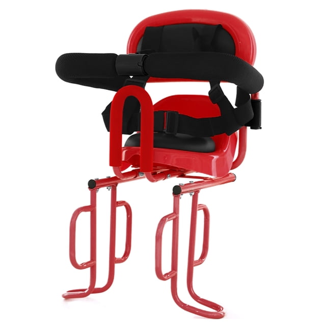 TFixol Red Steel Rear Child Bike Seat with 35kg Capacity, 36x29x52cm, Includes Installation Kit