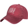thumbnail image 2 of That's What I Do I Build Stuff and I Know Things Hat for Men Baseball Hats with Design Caps, 2 of 7