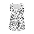 thumbnail image 4 of UPPADA Camisoles Mignonnes pour Femmes Tendance Col Rond à Fleurs Hauts d'Été Sans Manches Blouses Chic Décontracté Débardeurs Graphiques Noir,2TG, 4 of 5