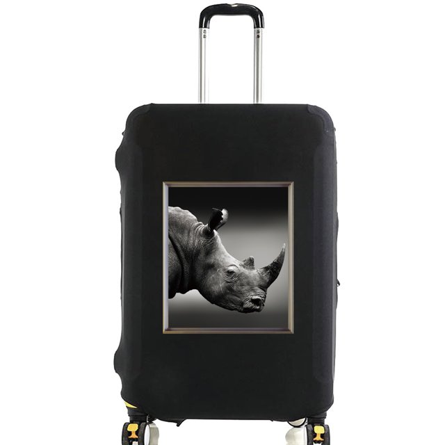 Animal Series Printed Pattern Travel Essentials Bag with 18-32 Inch Capacity Travel Accessories Trolley Case Protective Cover 8animal 040 S