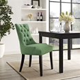 thumbnail image 2 of Modway Regent 20.5" Tufted Fabric and Solid Wood Dining Chair, Kelly Green, 2 of 4