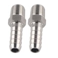 thumbnail image 2 of Barb Joint, Stable Female Thread Pipe Fitting, Stainless Steel 2PCS For Fast Connection Pneumatic Equipment BSPT1/4-10mm, 2 of 8