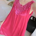 thumbnail image 3 of Tqcoqu Women's Round Neck Solid Color Loose And Comfortable Plus Size Home Skirt, 3 of 3