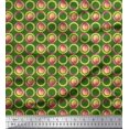 thumbnail image 1 of Soimoi Viscose Chiffon Fabric Floral & Circle Geometric Decor Fabric Printed Yard 42 Inch Wide, 1 of 3