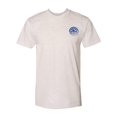 thumbnail image 1 of Circle Pocket Logo Triblend Track T-Shirt - Oatmeal - Royal Logo - Large, 1 of 1