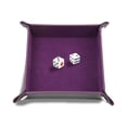 thumbnail image 4 of PU Leather Folding Square Rectangular Tray Sundries Storage Box Desktop Game Dice Storage Tray, 4 of 4